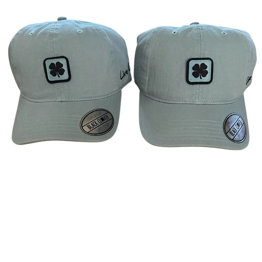 BLACK CLOVET LIVE LUCKY BUNDLE of Two Unisex golf baseball cap, Blue, NWT